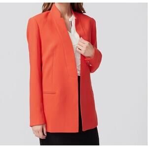 Tommy Hilfiger Women's Orange Open-Front Blazer - Size 4 NWT Career Wear Classic